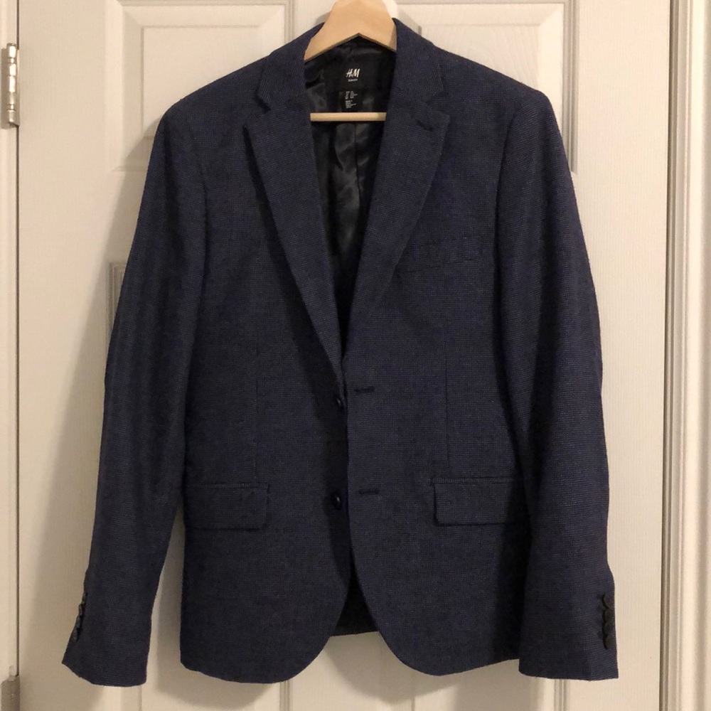 Men’s Navy H&M Sport Coat 36R Slim